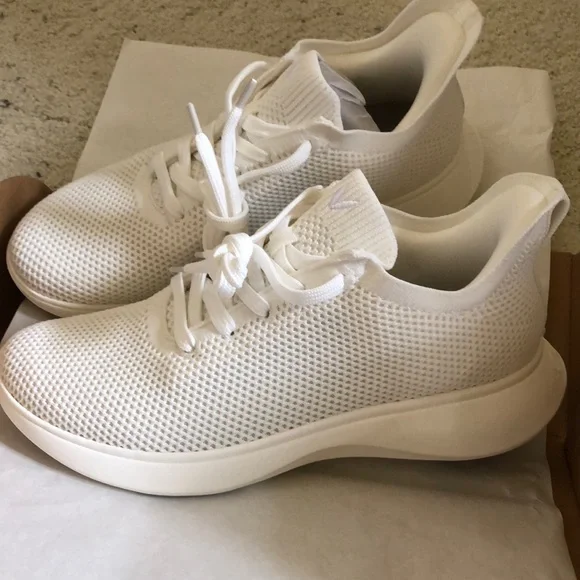 Women's White Athletic Shoes - Picture 2 of 5